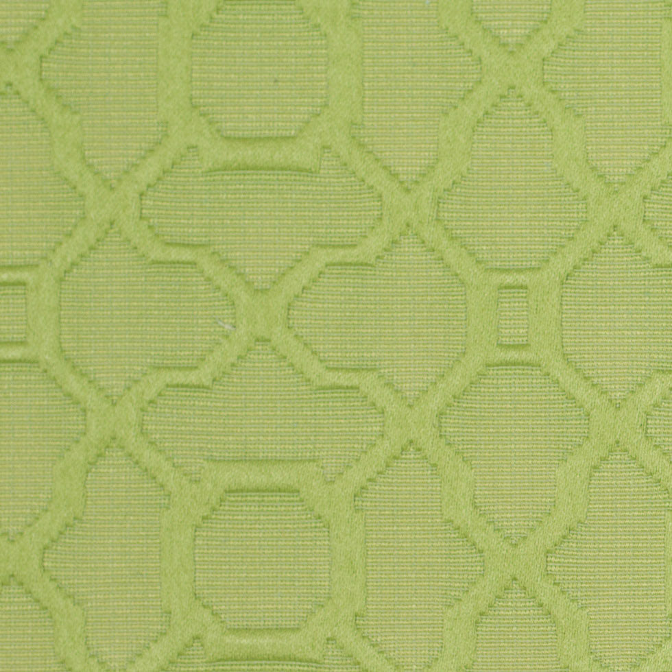 Lime Raised Lattice Pattern Cotton Woven