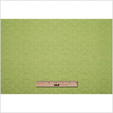 Lime Raised Lattice Pattern Cotton Woven