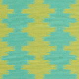 Jade/Lime Ikat-Like Stripes Lightweight Cotton Woven