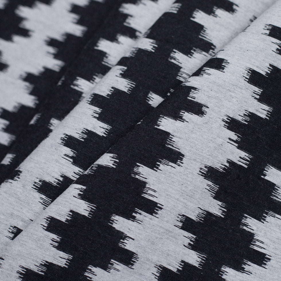 Ikat-Like Stripes Lightweight Cotton Woven