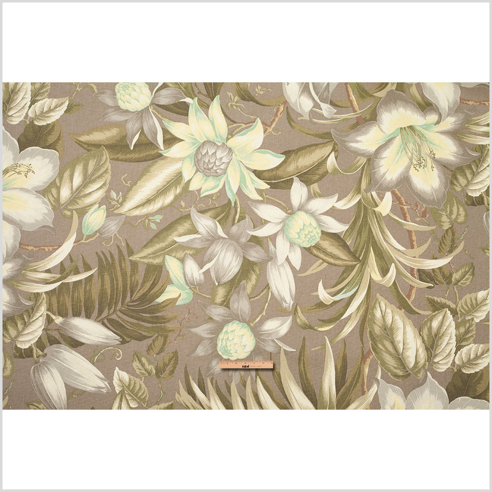 Bonfire Vintage-Style Tropical Cotton Woven Print