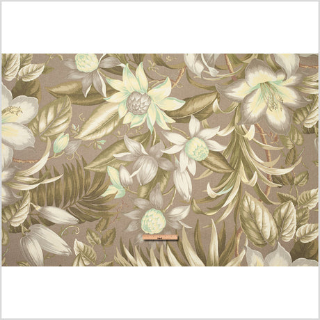 Bonfire Vintage-Style Tropical Cotton Woven Print