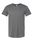 Premium triblend tee available in Black, White, Navy, Heather Gray and Red cotton-poly-rayon fabric