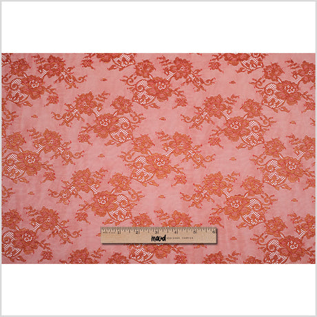 Floral Lace - Red and Metalic Gold