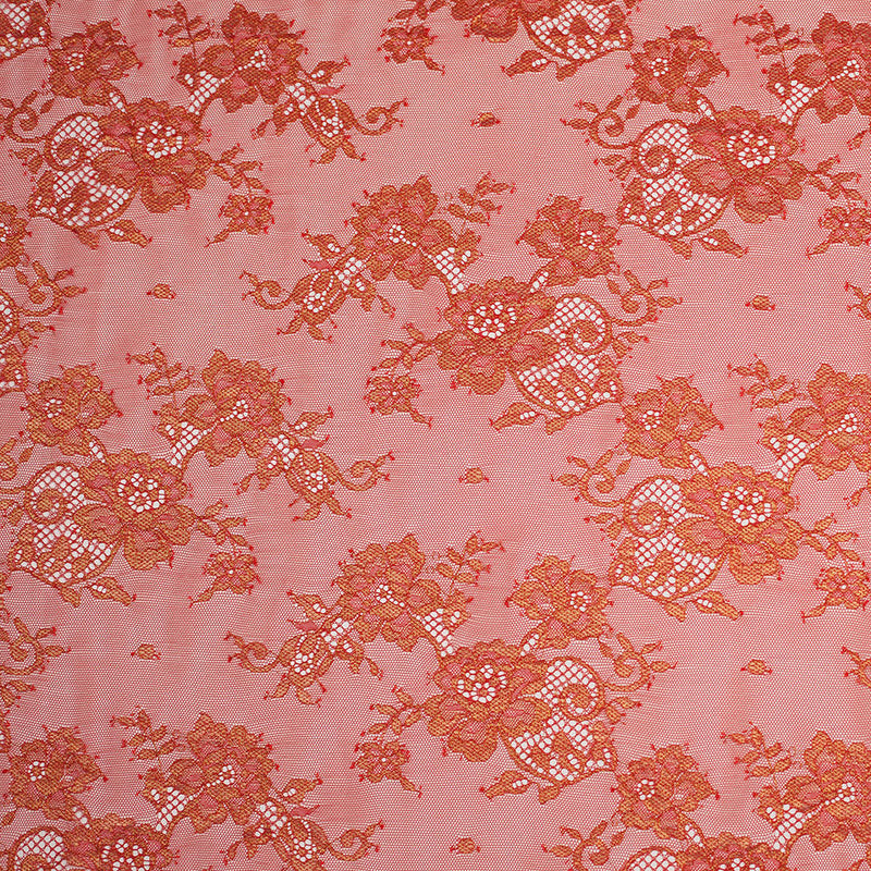 Floral Lace - Red and Metalic Gold