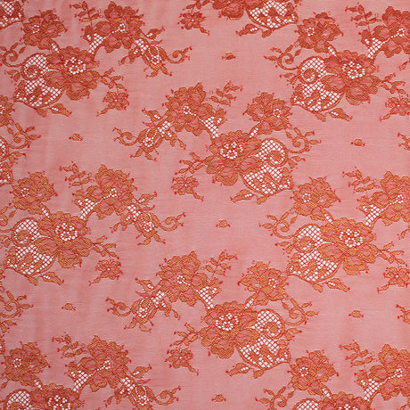 Floral Lace - Red and Metalic Gold