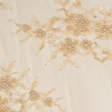 Beaded Lace - Beige Floral