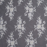 Beaded Lace - Bright White Floral