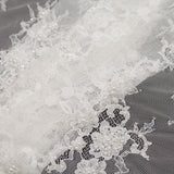 Beaded Lace - Off-White Floral