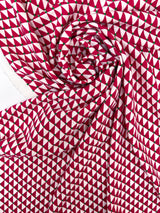 Polyester Elastane Knitted Fabric Printed Geometric