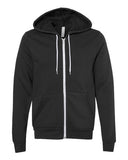 BELLA + CANVAS® Unisex Full Zip Sponge Fleece Hoodie 8 oz Cotton Poly Blend