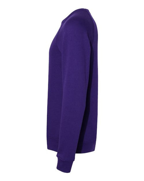 Image 1: Sponge Fleece Raglan Crewneck SweatshirtImage 2: Soft raglan sleeve fleece pulloverImage 3: Classic crewneck sweatshirt designImage 4: Blank raglan sweatshirt for printingImage 5: Comfortable fleece casual apparelImage 6: Premium raglan sweatshirt style