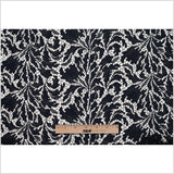 Black Iris Floral Re-embroidered Lace