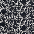 Black Iris Floral Re-embroidered Lace