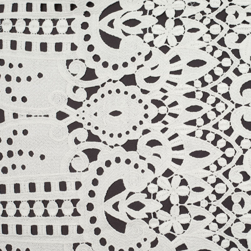 Novelty Cotton Guipure Lace - Beige