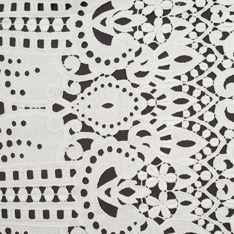 Novelty Cotton Guipure Lace - Beige