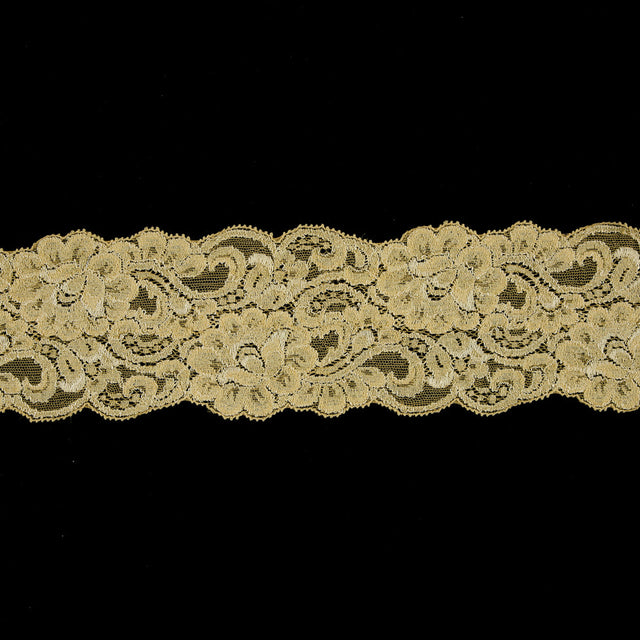 3" Yellow Stetch Lace Trim