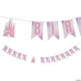 Pink Princess Castle Happy Birthday Pennant Banner