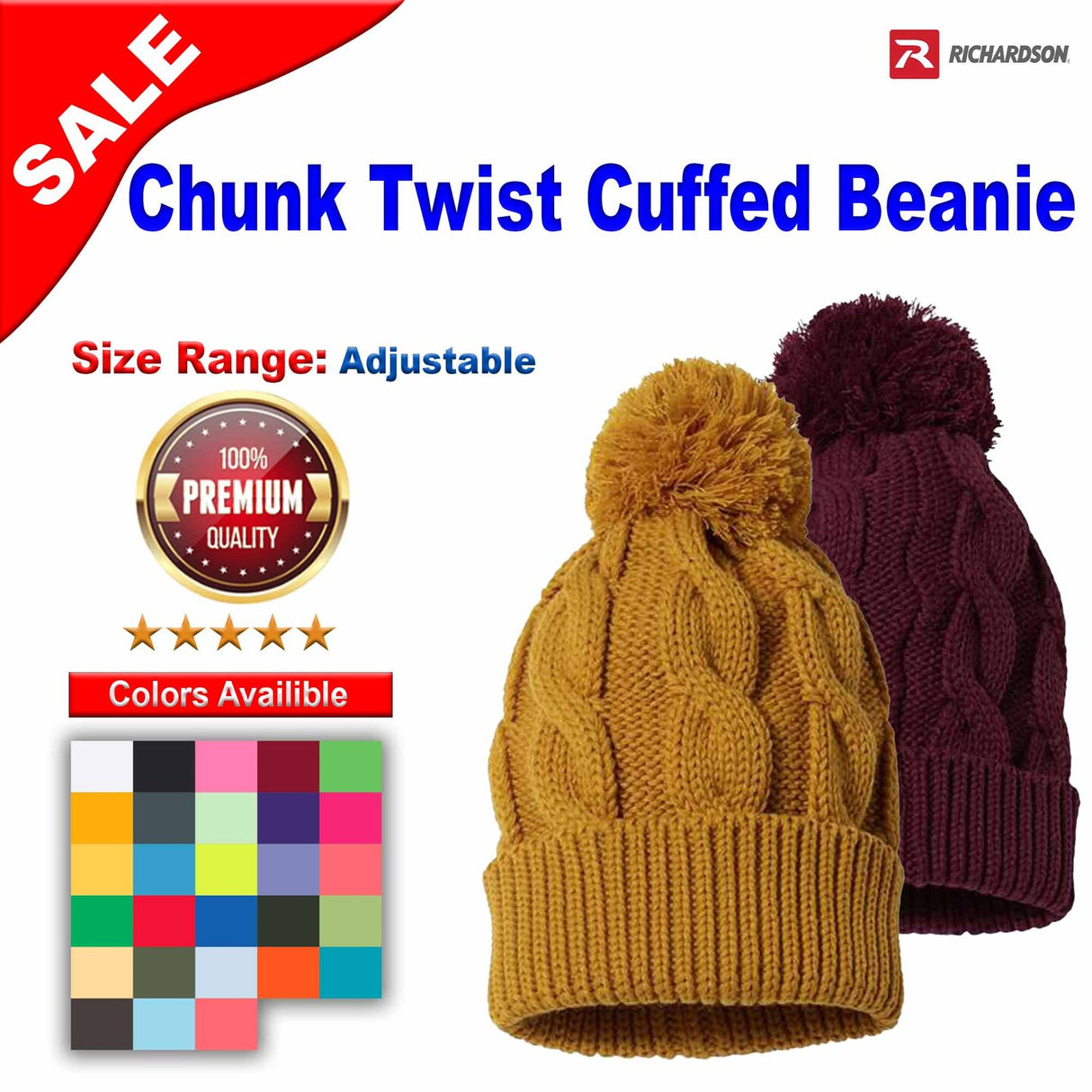 Richardson® Chunk Twist Cuffed Beanie