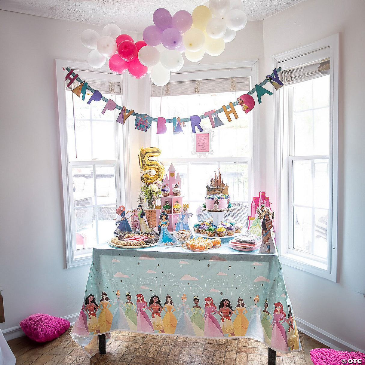 Disney Princess Happy Birthday Banner