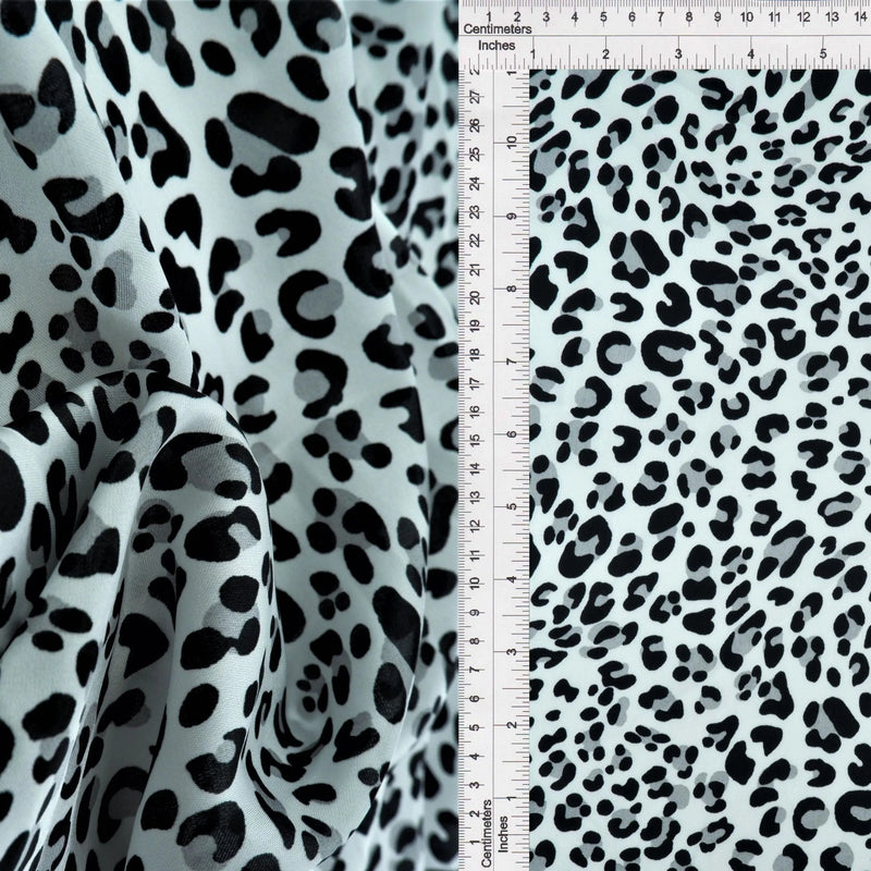 1 Yard Shiny Satin Animal Print Fabric, 57/58'' Wide 100% Polyester
