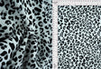 Animal Print Shiny Satin Fabric Grey