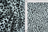 Animal Print Shiny Satin Fabric Grey