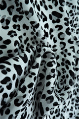 1 Yard Grey Animal Shiny Satin Fabric Lightweight 57/58 Inches Wide