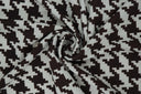 1 yarda de tela de punto crepé tecnológico con estampado pata de gallo, elástica y estructurada, ancho 58/60"