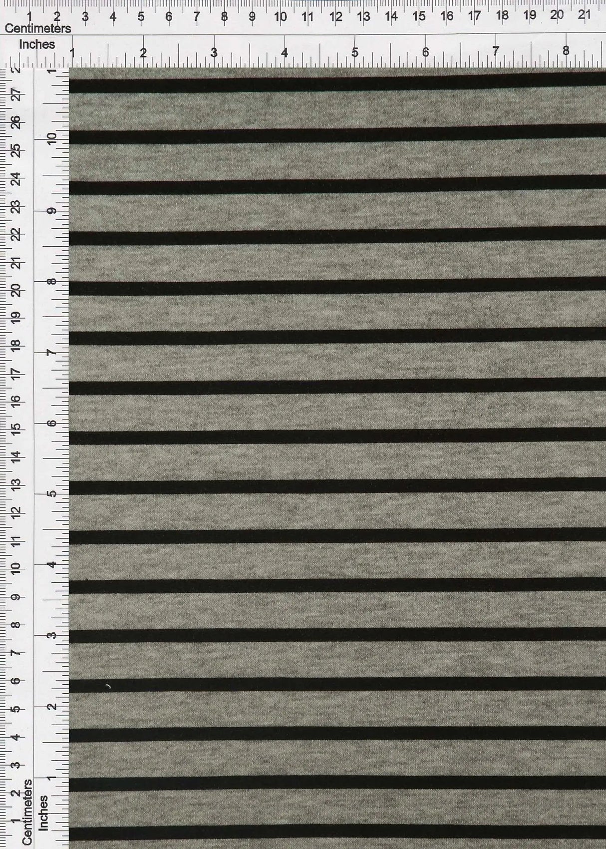 1 Yard French Terry Stripe Print Knit Fabric, 58/60? Wide Poly Rayon Spandex Blend