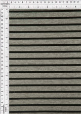 1 Yard French Terry Stripe Print Knit Fabric, 58/60? Wide Poly Rayon Spandex Blend