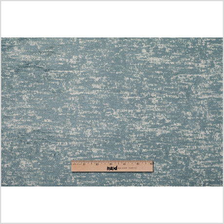 Cornflower Blue Polyester-Acrylic Flocked Woven
