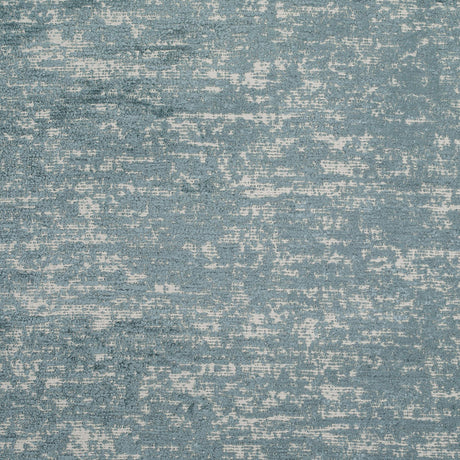 Cornflower Blue Polyester-Acrylic Flocked Woven