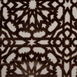 Bittersweet Brown Geometric Polyester-Acrylic-Flax Flocked Chenille