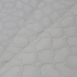 Fog Gray Geometric Cotton-Polyester Brocade