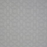 Fog Gray Geometric Cotton-Polyester Brocade