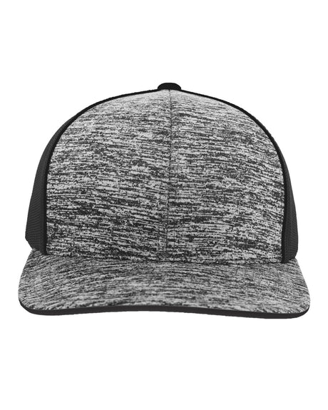 Aggressive Heather Trucker Snapback Cap