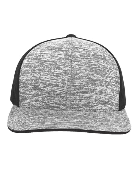 Aggressive Heather Trucker Snapback Cap