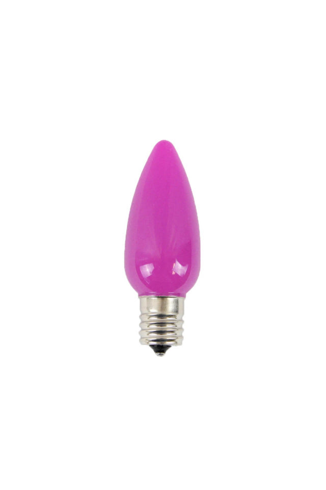 C9 Wonderful LED SMD Bulb (25 bulbs/bag) - Frosted, Pink
