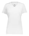 Women's Super Soft-Spun Poly V-Neck T-Shirt