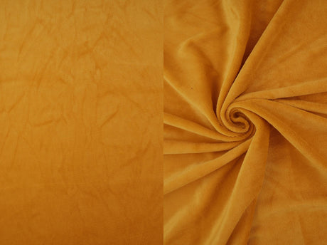 Stretch Velour Knit Fabric Solid