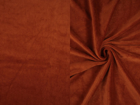 Stretch Velour Knit Fabric Solid