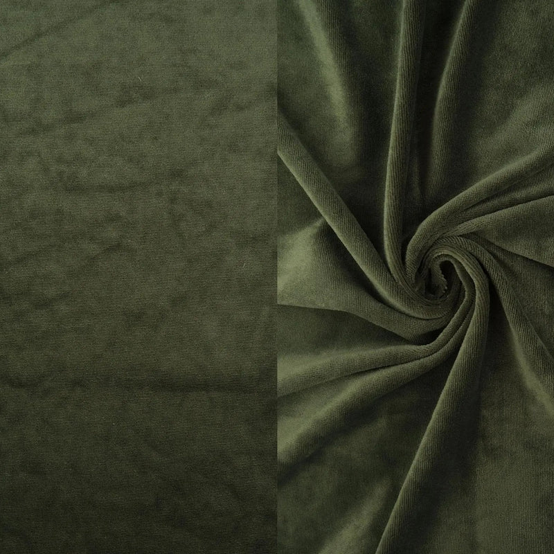 1 Yard Solid Velour Fabric Soft, Plush & Stretchy 58/60" Wide