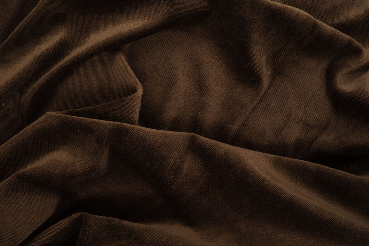 Stretch Velour Knit Fabric Solid