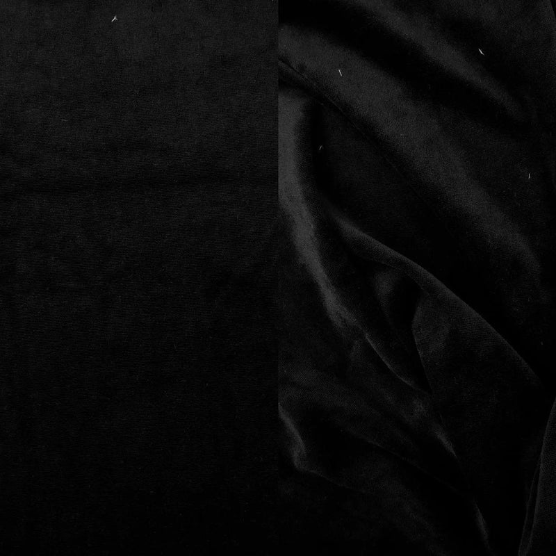 1 Yard Solid Velour Stretch Fabric Soft Plush 58/60 Inch Wide
