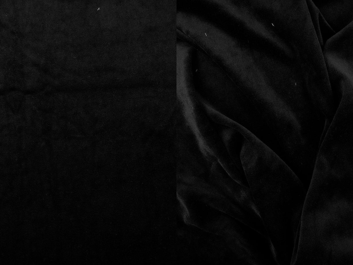 Stretch Velour Knit Fabric Solid