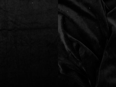 Stretch Velour Knit Fabric Solid
