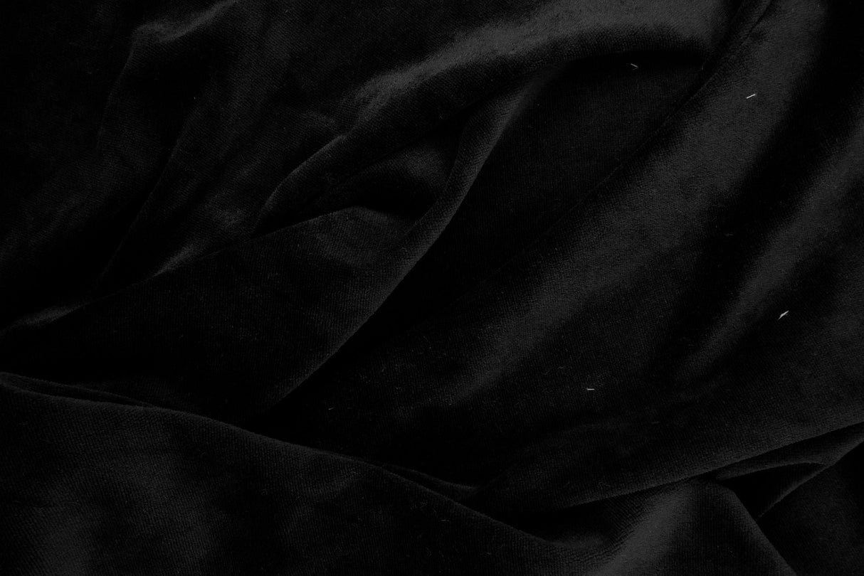 Stretch Velour Knit Fabric Solid