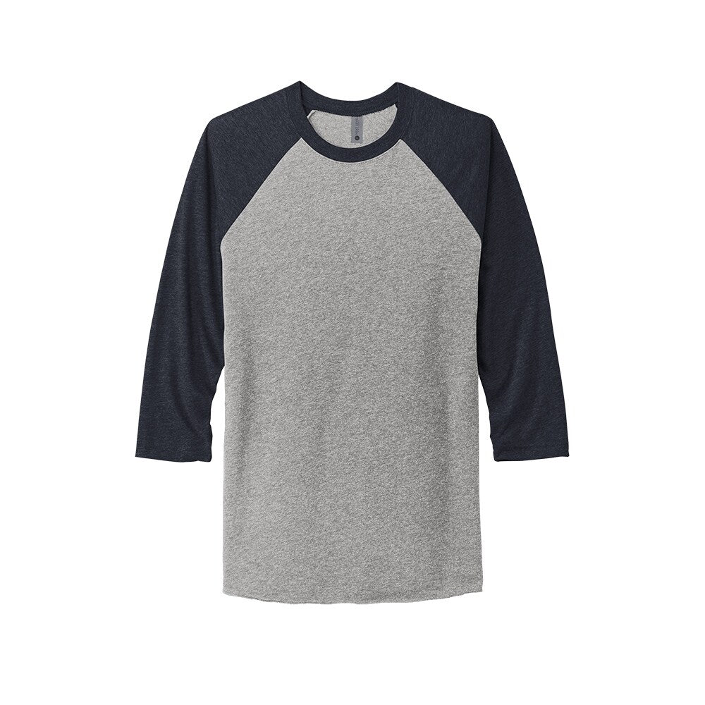 Next Level® Unisex Tri Blend Crewneck Three Quarter Sleeve Raglan Tee