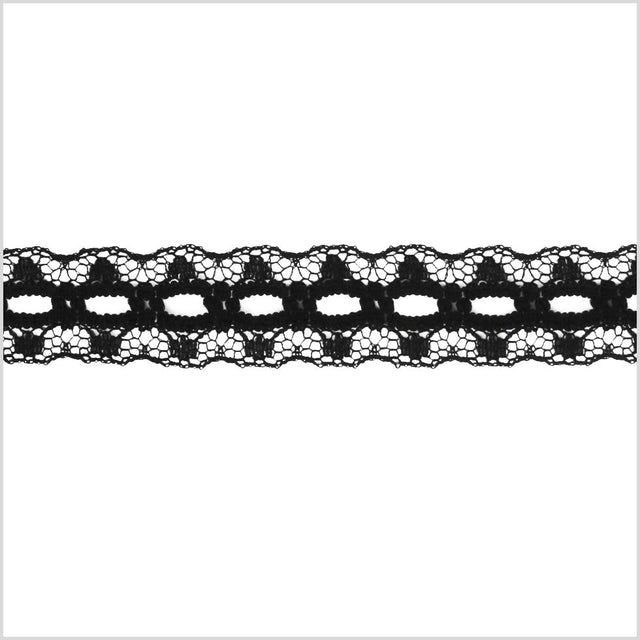 3/8" Black Lace